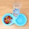 Dog Bowl Anti Bite Detachable Hanging Double Bowls For Dogs Food Auto Water Dispenser Dish Supplies