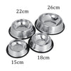 New Dog Cat Bowls Stainless Steel Travel Footprint Feeding Feeder Water Bowl For Pet Dog Cats Puppy Outdoor Food Dish 3 Sizes