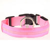 Nylon Pet Dog Collar LED Light Night Safety